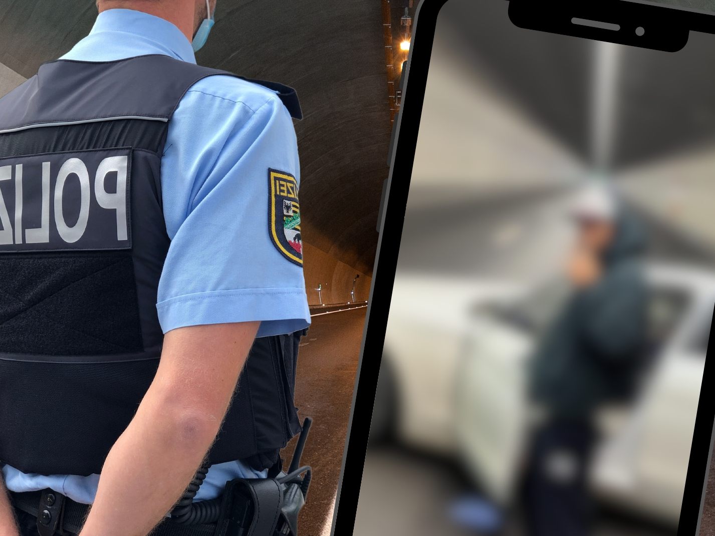 Rapper hält mitten in Tunnel