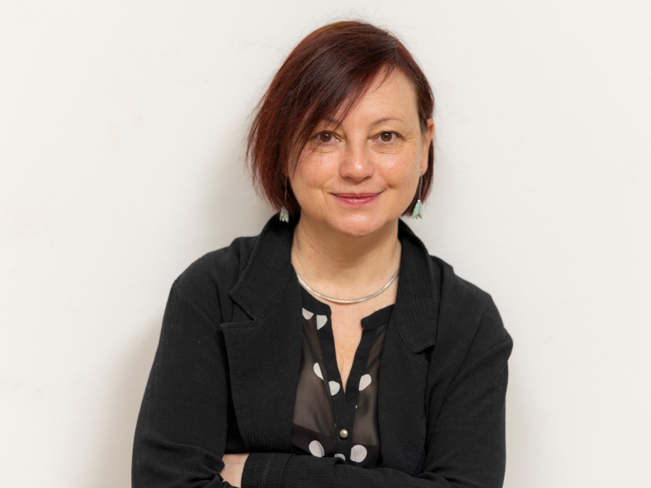 Autorin Lisa Spalt zeigt ihre Arbeit "Passage to Joy" in der Feldkircher Joyce-Passage.