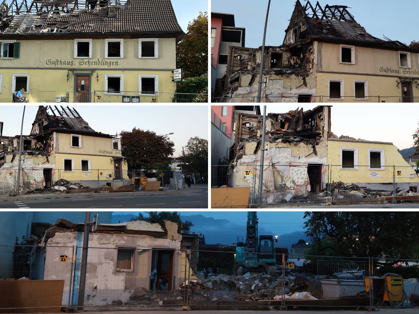 Inzwischen ist vom ehemaligen Gasthaus Schendlingen nicht mehr viel übrig. Inzwischen ist vom ehemaligen Gasthaus Schendlingen nicht mehr viel übrig.
