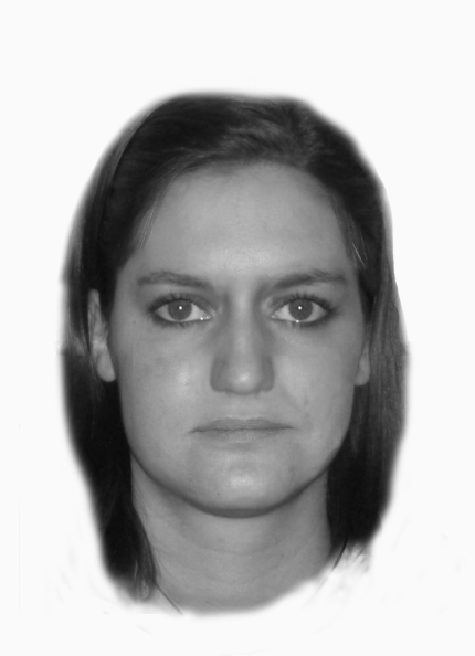 Gesichtsrekonstruktion der Polizei. Gesichtsrekonstruktion der Polizei.