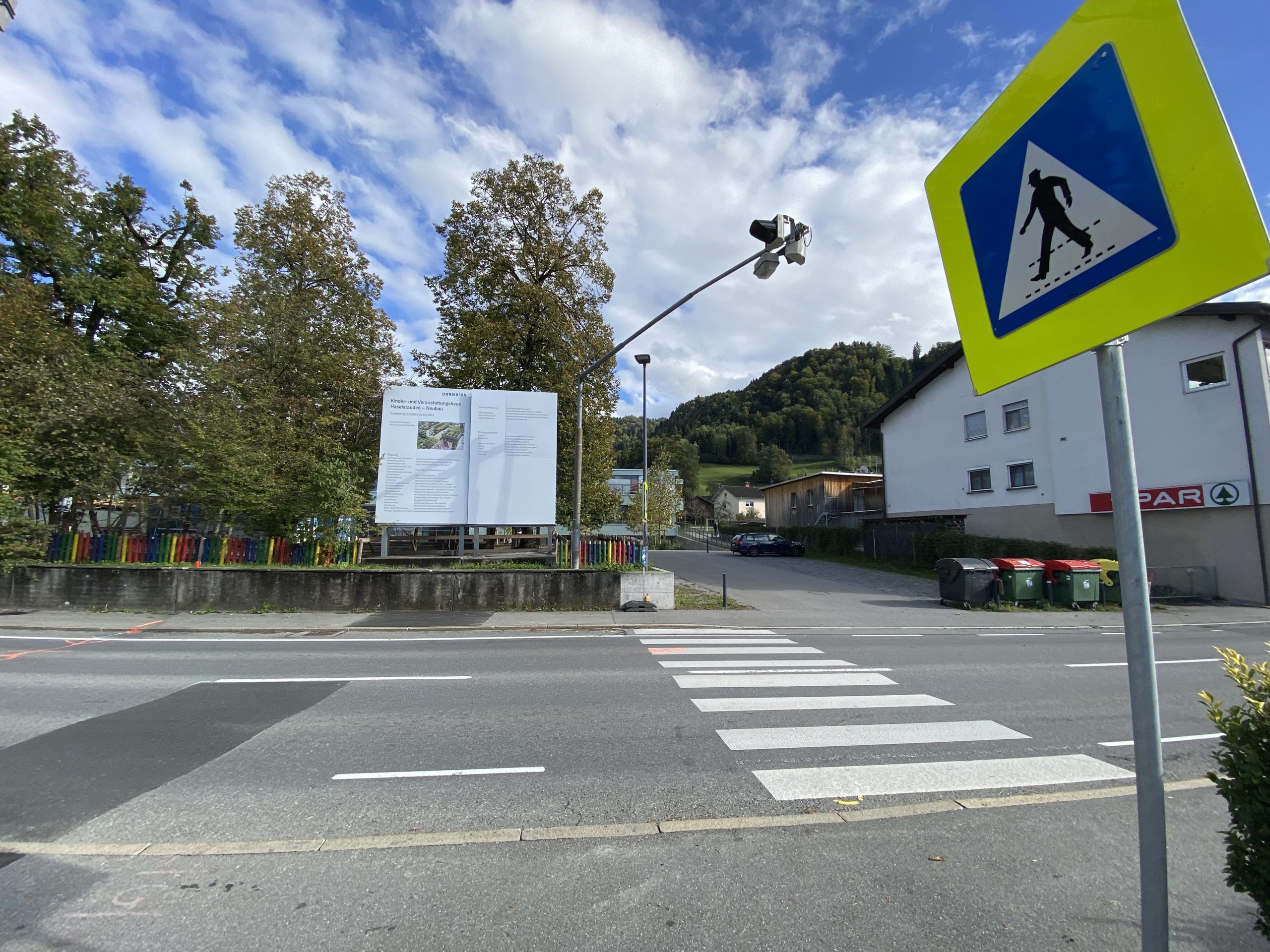 An diesem Zebrastreifen ereignete sich der Unfall