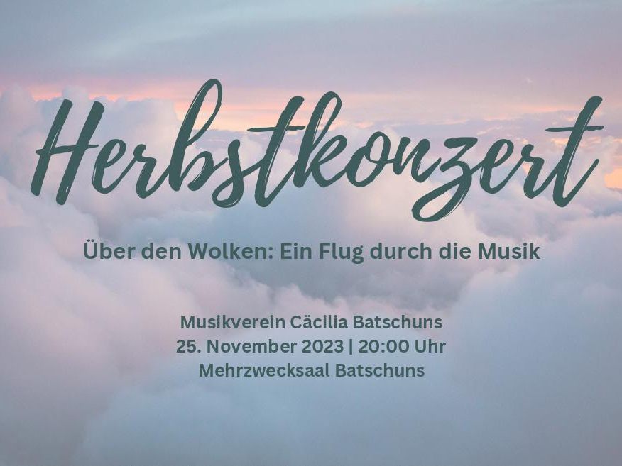 Einladung Herbstkonzert MVC Batschuns