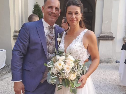 Das frisch vermählte Paar Michela und Michael Das frisch vermählte Paar Michela und Michael