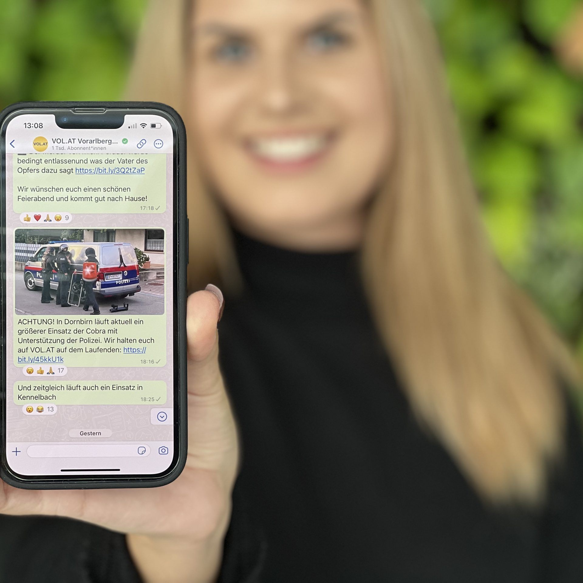 VOL.AT ist jetzt auch auf WhatsApp.