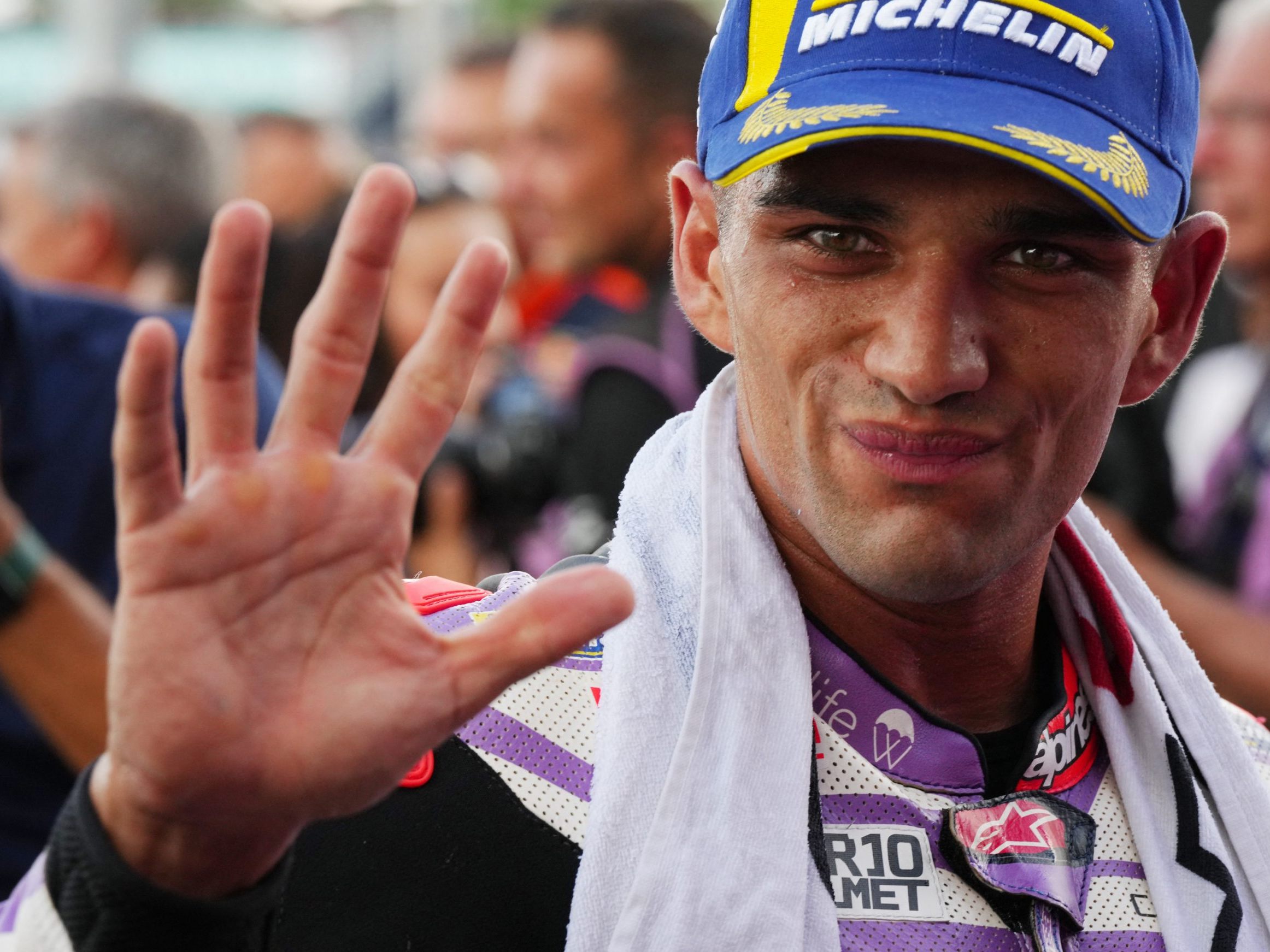 Pramac-Pilot Martin hatte im Thailand-Sprint am meisten zu lachen. Pramac-Pilot Martin hatte im Thailand-Sprint am meisten zu lachen.