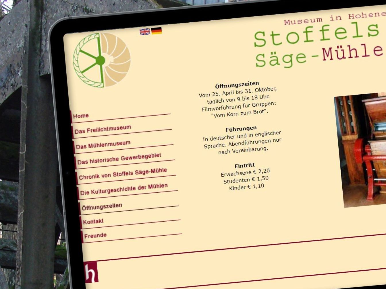 Hier wird Mühlengeschichte lebendig und begreifbar. Hier wird Mühlengeschichte lebendig und begreifbar.