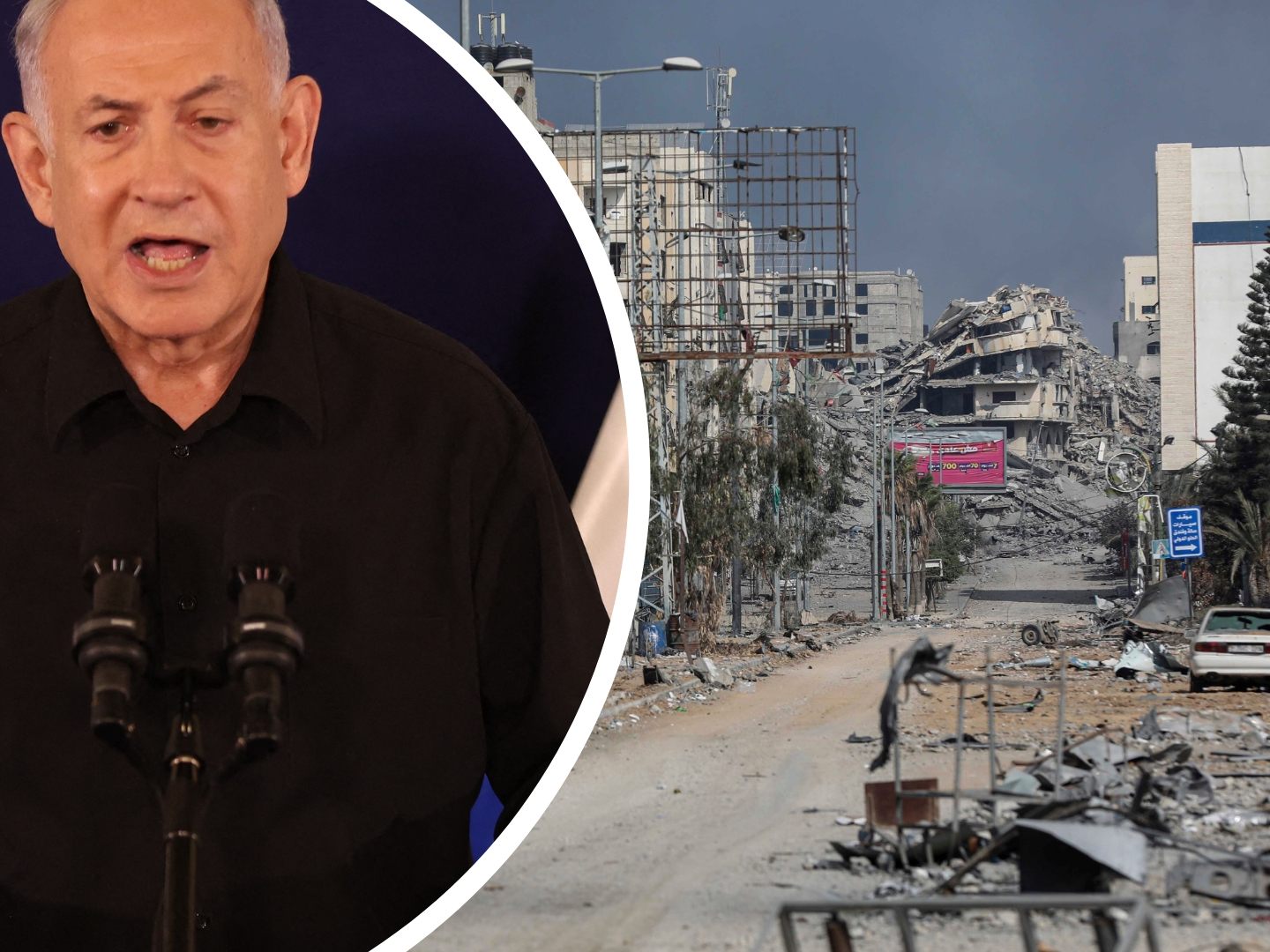 Gaza und Umgebung von Israel zum "Schlachtfeld" erklärt.