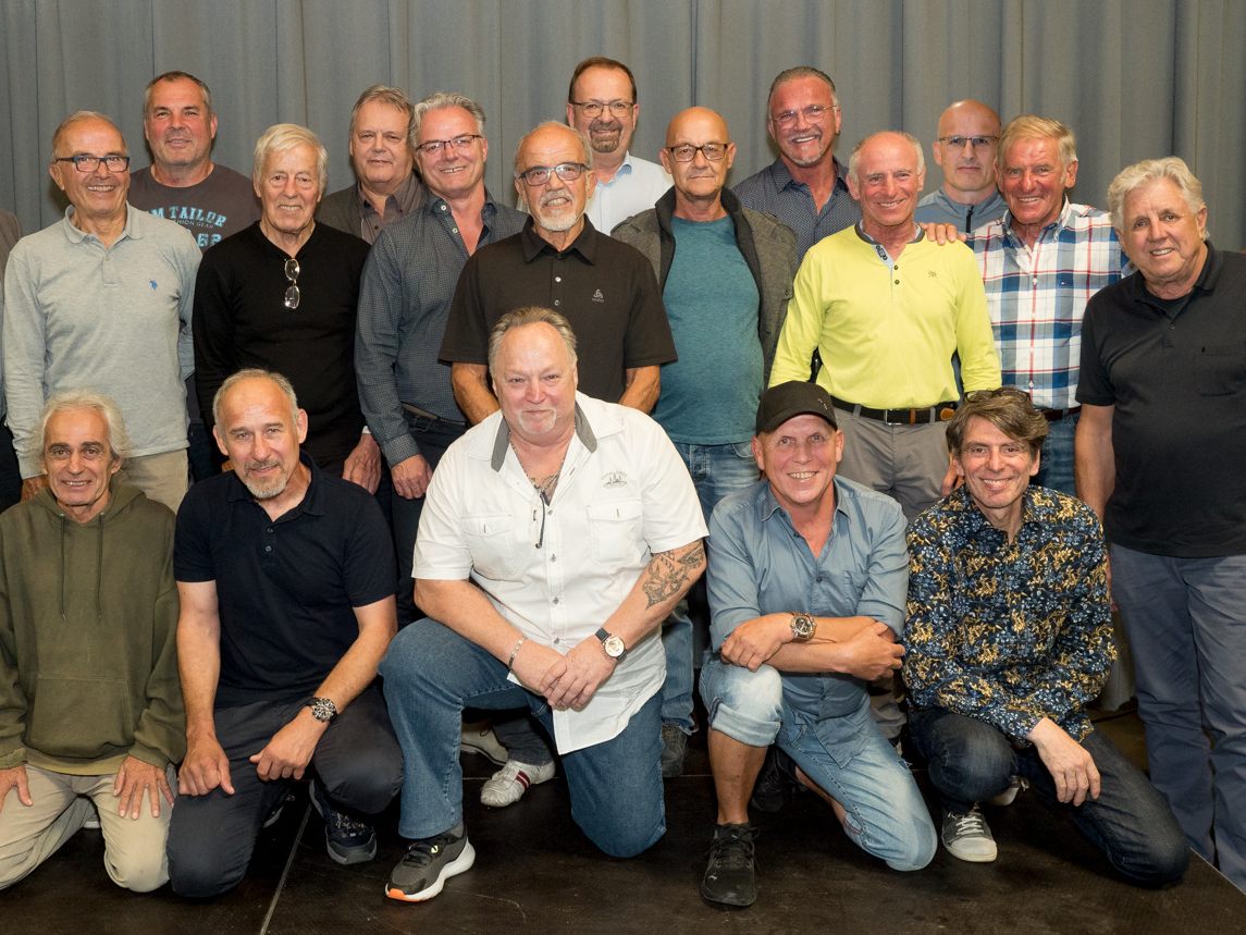 Die Bundesligameister 1983 des Ringsportvereins KSV Götzis bei ihrem erneuten Aufeinandertreffen. Die Bundesligameister 1983 des Ringsportvereins KSV Götzis bei ihrem erneuten Aufeinandertreffen.