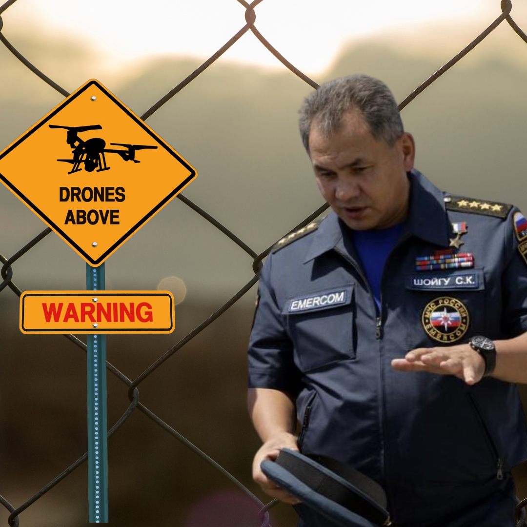 Sergej Schoigu - inspizieren von Militärcamp