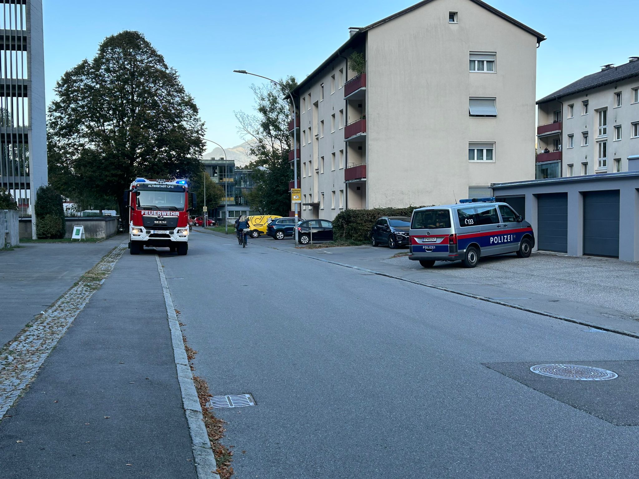 Feuerwehr und Polizei waren sofort zur Stelle.
