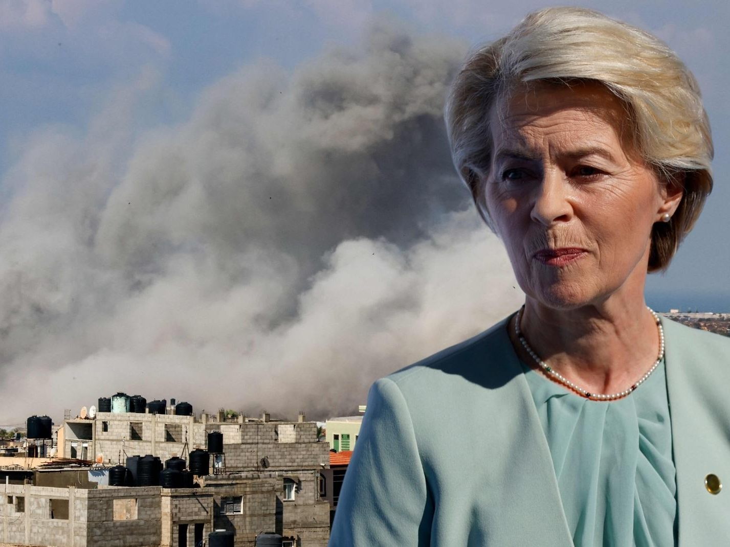 Die EU will nach Angaben von Kommissionspräsidentin Ursula von der Leyen eine humanitäre Luftbrücke für die Menschen im Gazastreifen einrichten.