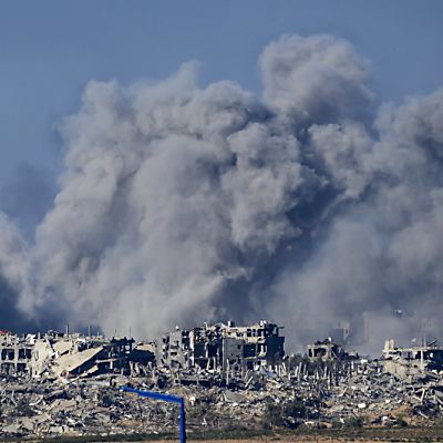 Rauchwolken über dem Gazastreifen