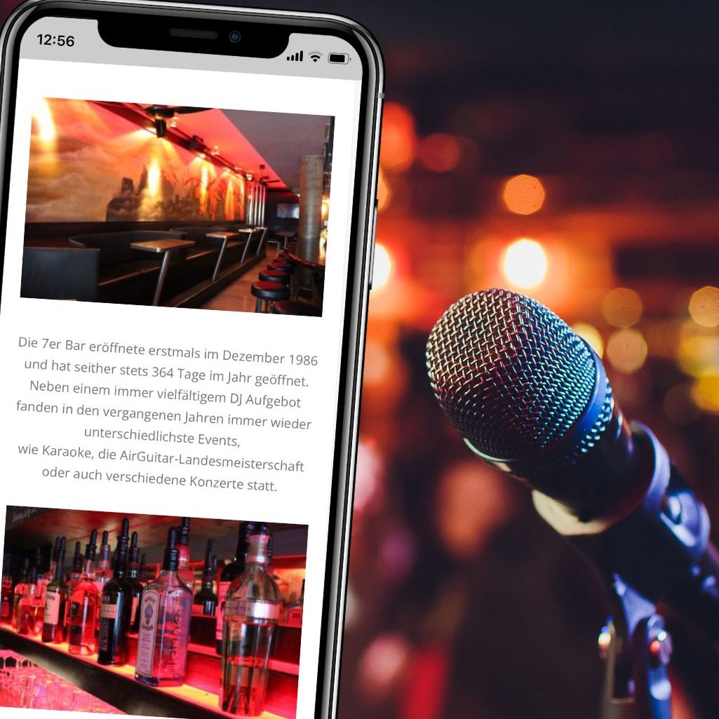 In der 7er Bar erwartet Sie eine breite Auswahl an Getränken und jede Menge Musik.