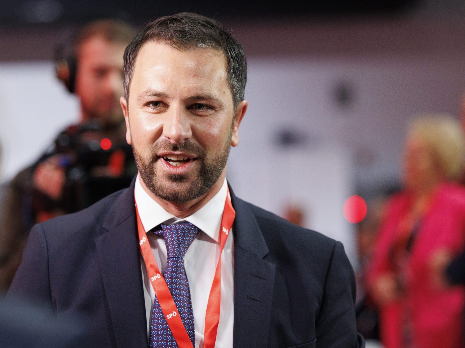 Der Tiroler SPÖ Chef Georg Dornauer während des SPÖ Bundesparteitags.