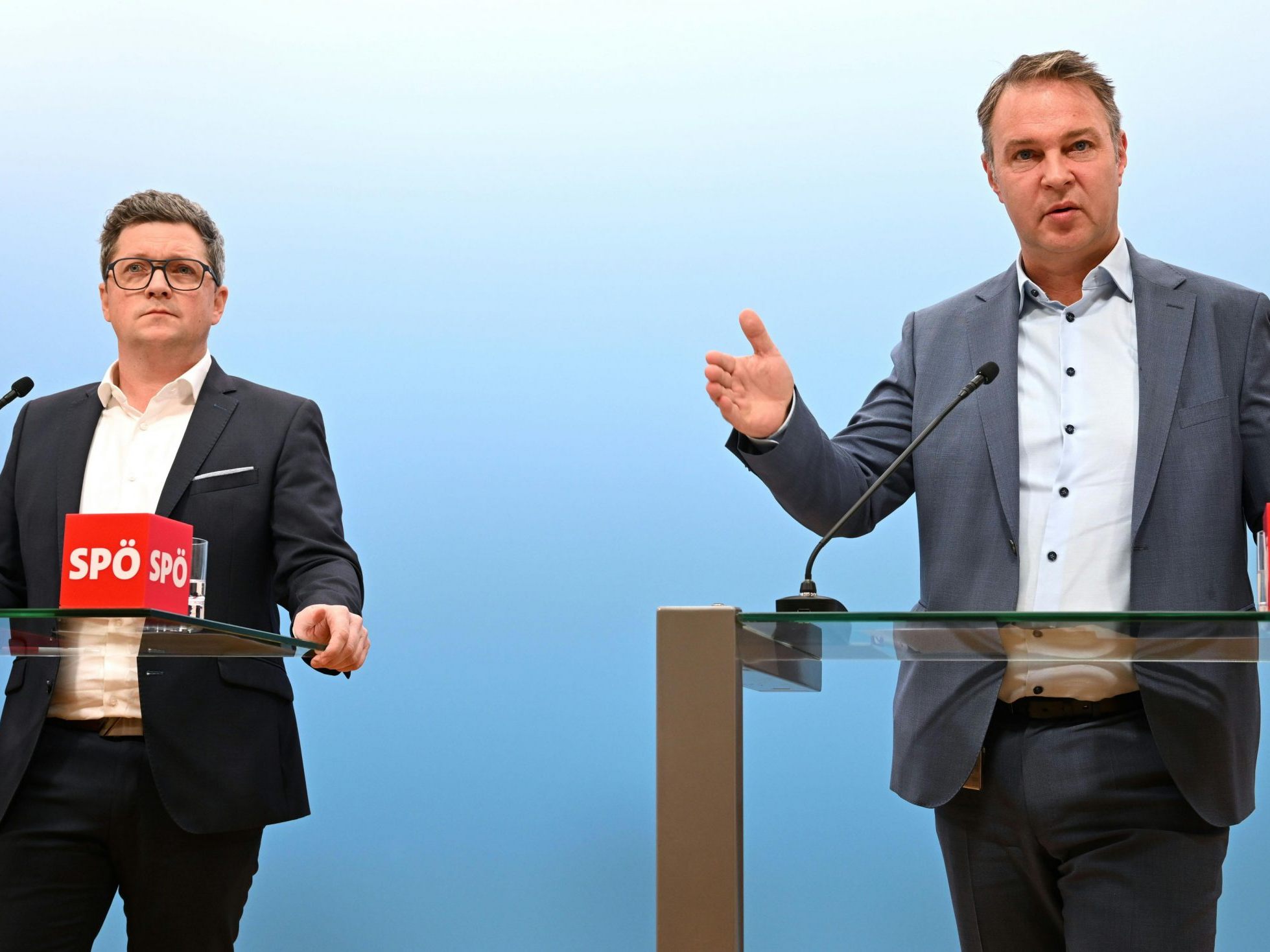 Lindner und Babler stellten die SPÖ-Pläne für den ländlichen Raum vor.