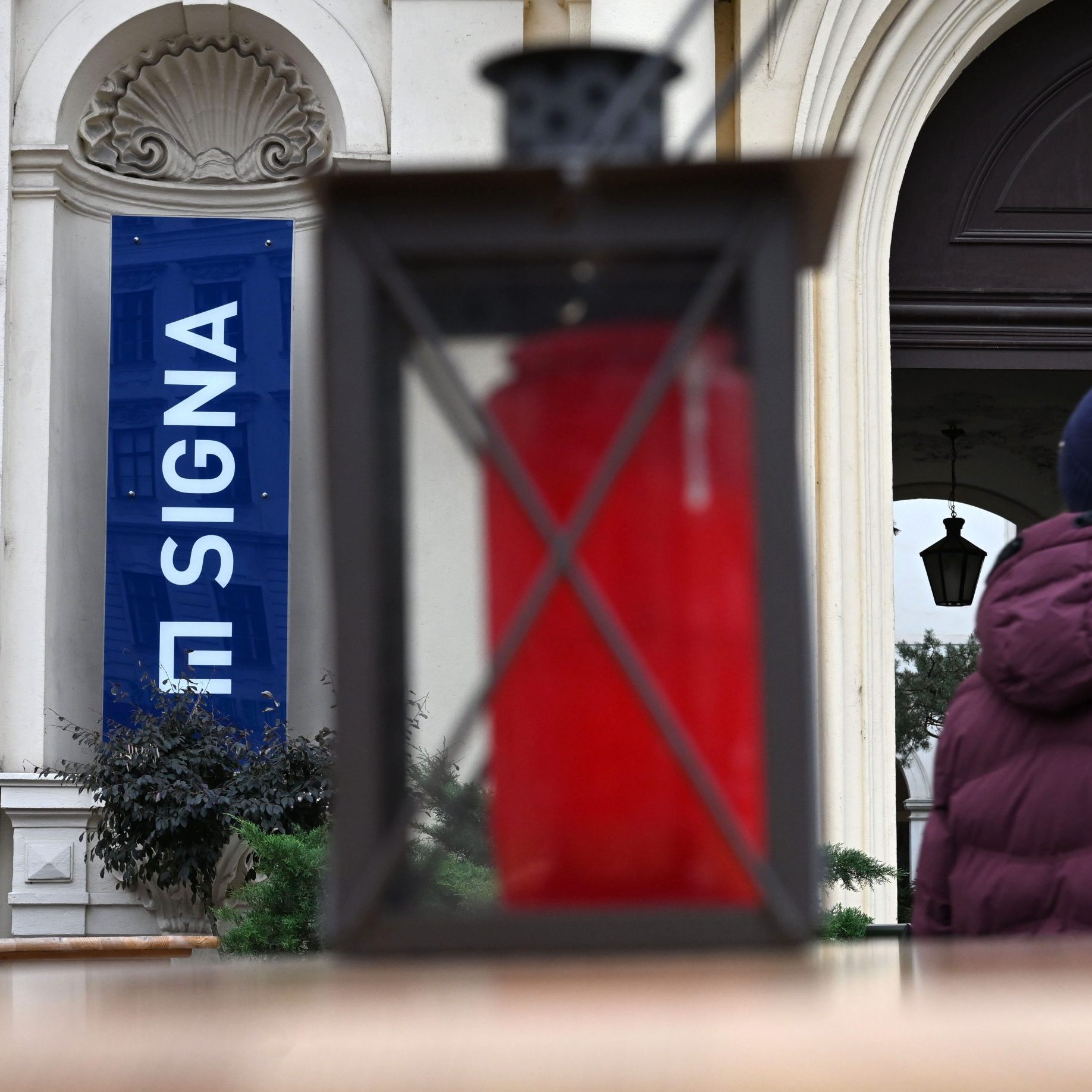 Im Bild: Signa-Logo in Wien.