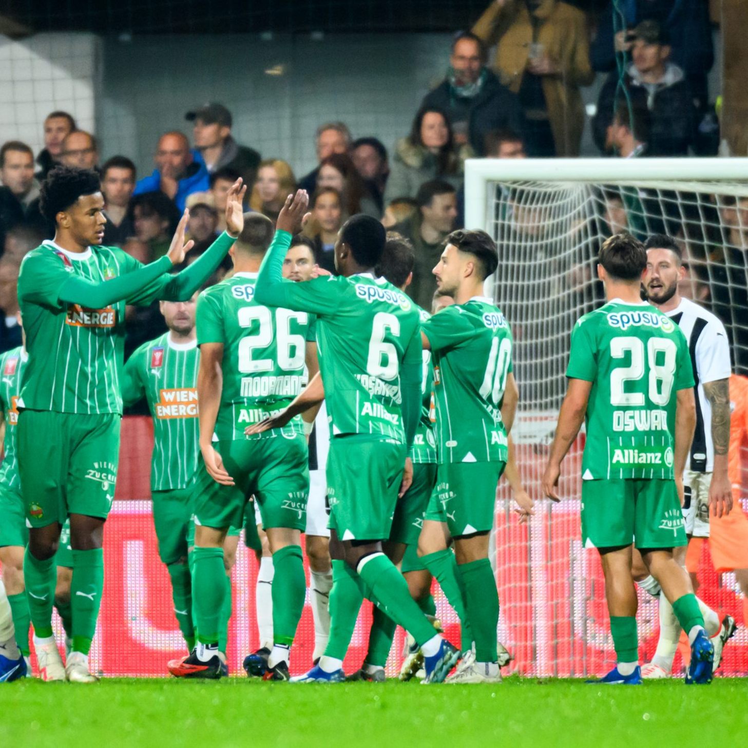 Rapid Wien jubelte am Mittwoch im ÖFB-Cup.