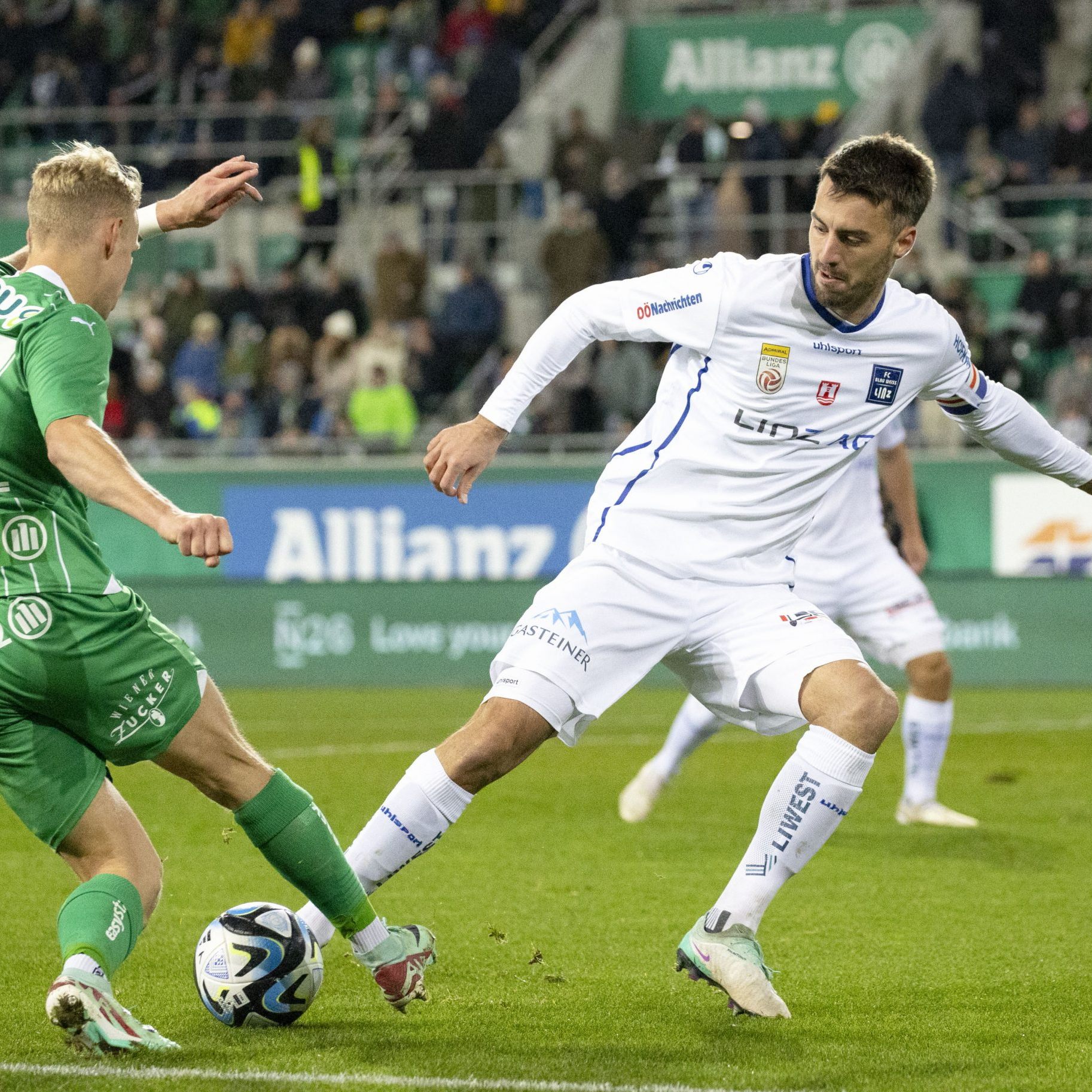 Rapid Wien gelang Sieg gegen Blau-Weiß-Linz.