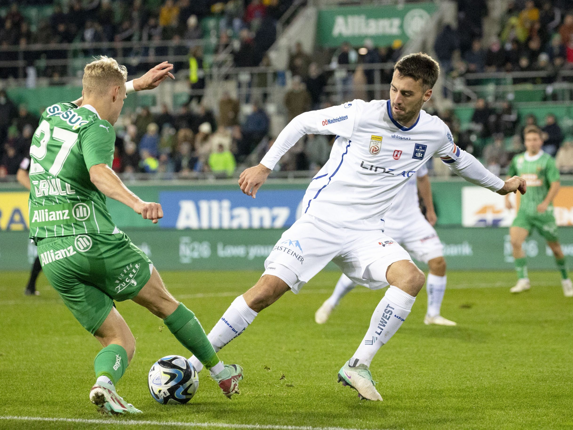 Rapid Wien gelang Sieg gegen Blau-Weiß-Linz.