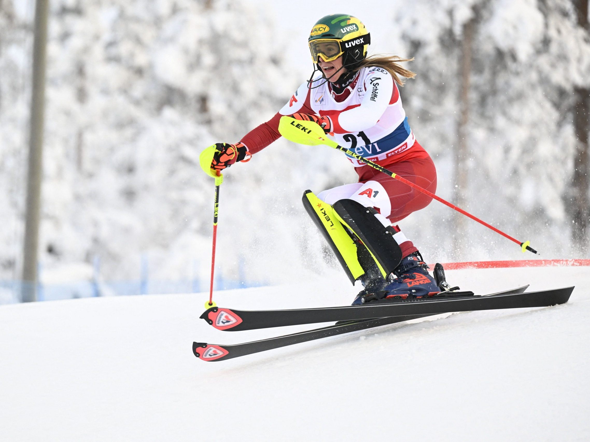 Katharina Liensberger will den dritten Platz vom Samstag bestätigen Katharina Liensberger will den dritten Platz vom Samstag bestätigen