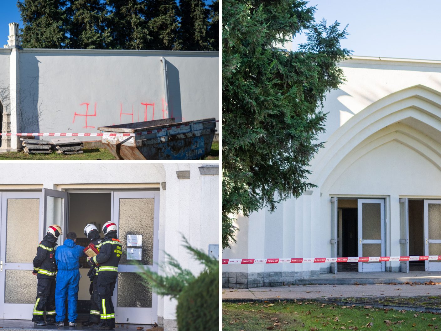 Auf dem jüdischen Teil des Wiener Zentralfriedhofs wurde offenbar ein Brand gelegt.