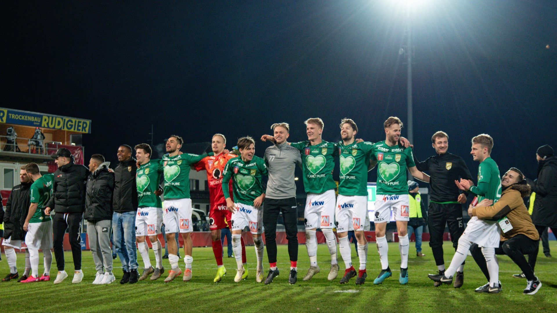Der Heimsieg im Cup-Halbfinale 2020 wurde  ausgiebig gefeiert.