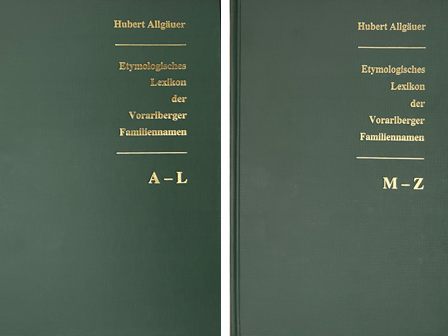 Lexikon der Vorarlberger Familiennamen