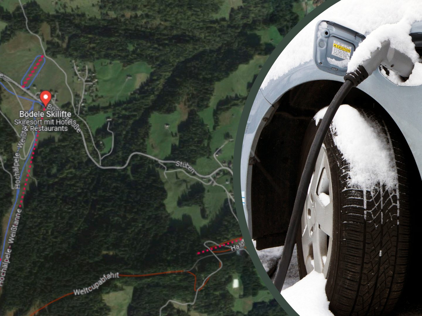 Das Fahrzeug blieb auf dem Bödele stehen. Das Fahrzeug blieb auf dem Bödele stehen.
