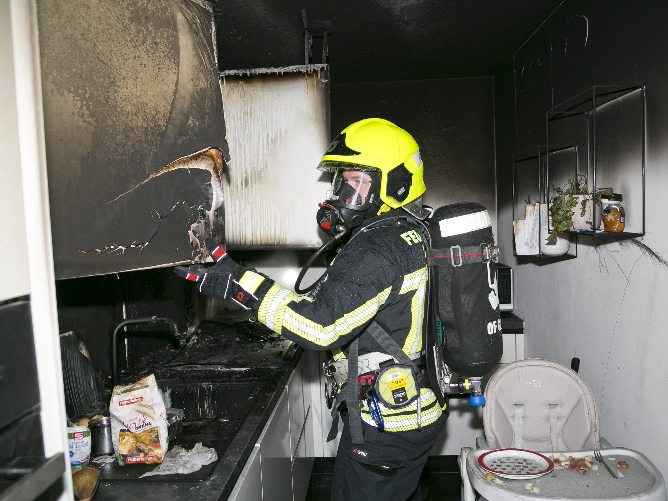 Küchenbrand in Götzis