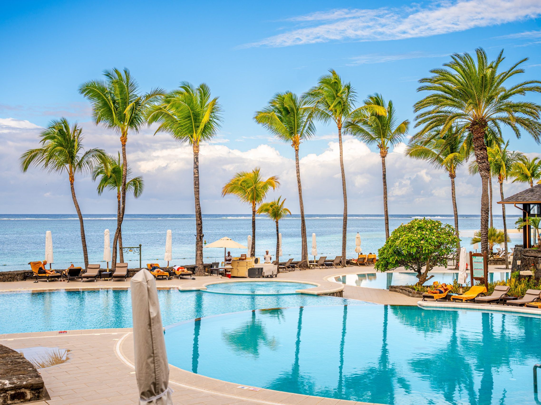 Luxus pur und kolonialer Flair im Hotel "The Residence" auf Mauritius.
