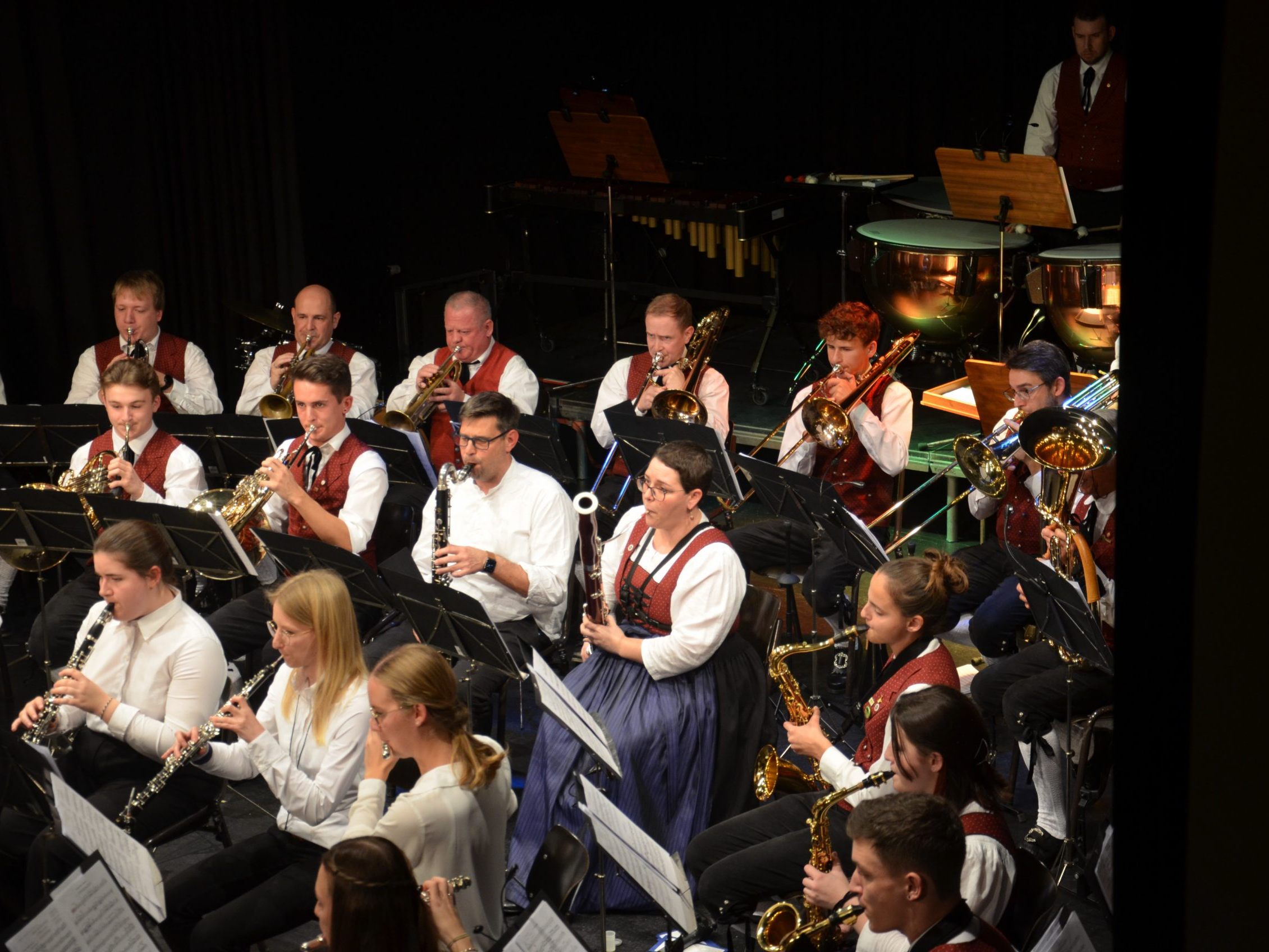 Die Bürgermusik unter Leitung von Thomas Haas