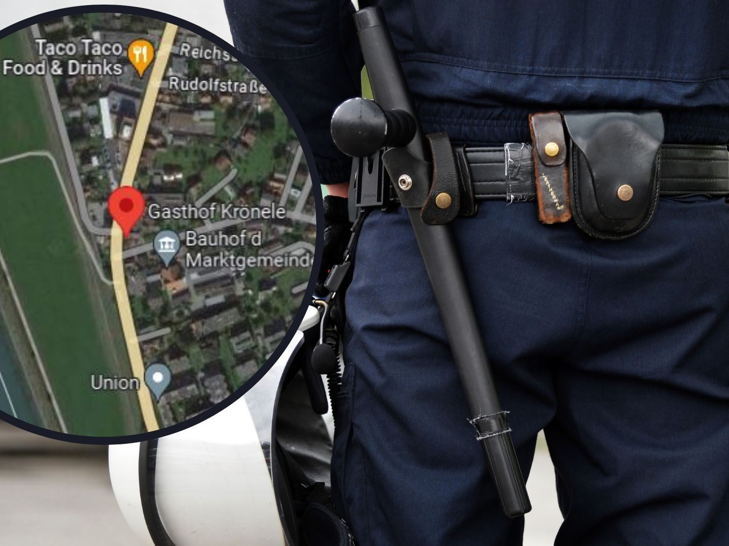 Nach einem Unfall in Lustenau wird nach Zeugen gesucht. Nach einem Unfall in Lustenau wird nach Zeugen gesucht.