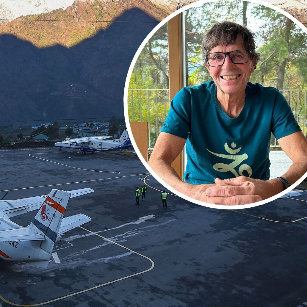 Extrembergsteiger Theo Fritsche kennt den "Lukla Airport" gut.