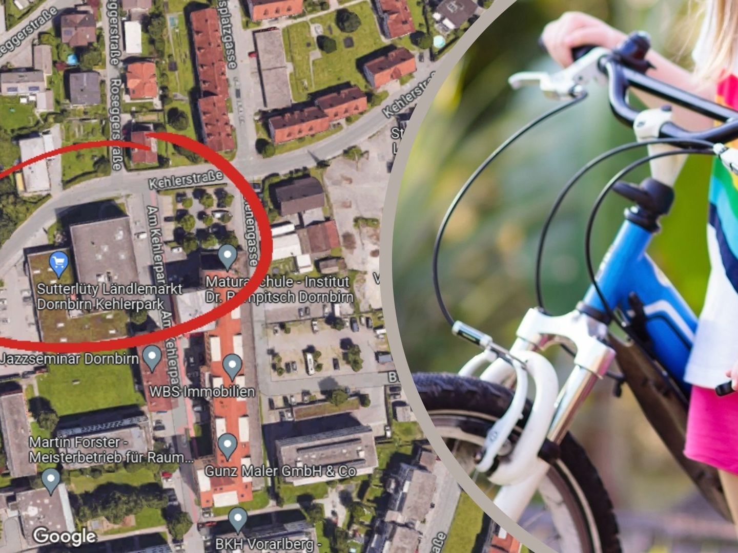 Der Unfall ereignete sich auf der Kehlerstraße auf Höhe der Ausfahrt des Kehlerparks in Dornbirn. Der Unfall ereignete sich auf der Kehlerstraße auf Höhe der Ausfahrt des Kehlerparks in Dornbirn.