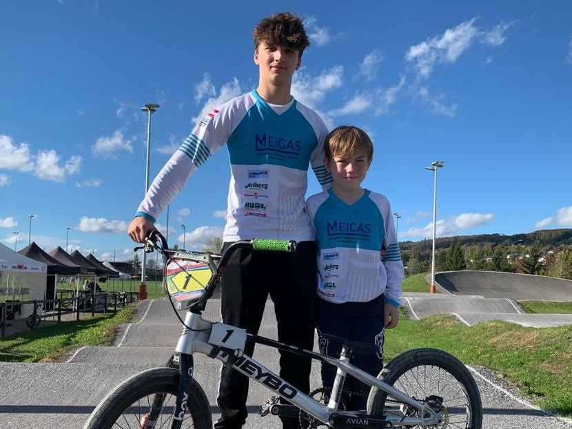 Adrian Dovjak und Samuel Meitz vom Bludenzer BMX-Sparkassenteam Adrian Dovjak und Samuel Meitz vom Bludenzer BMX-Sparkassenteam