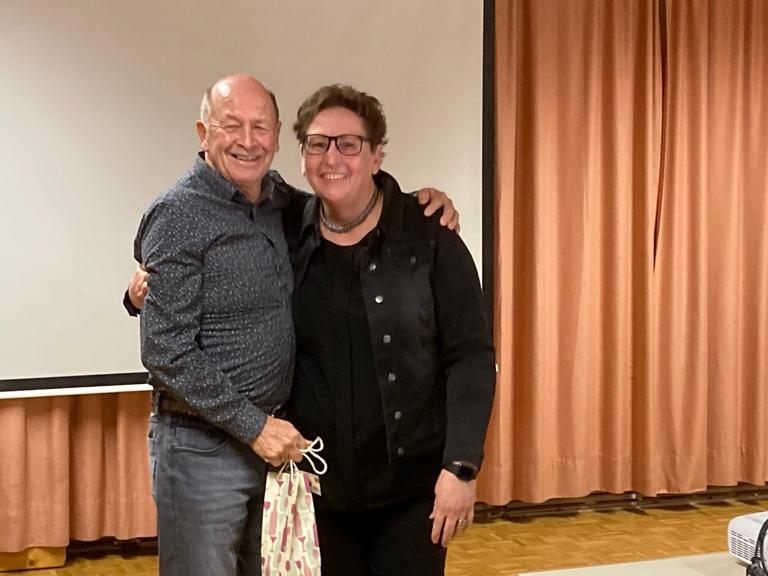 Franz Burtscher mit Obfrau Rosmarie Geier