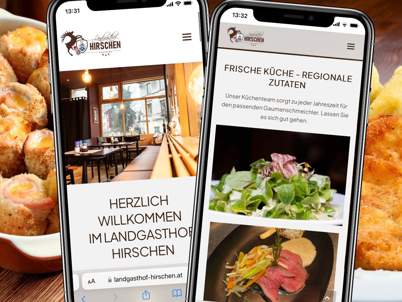 Das Restaurant begeistert mit traditionellen Gerichten, aber auch mit kreativen und modernen Kreationen.