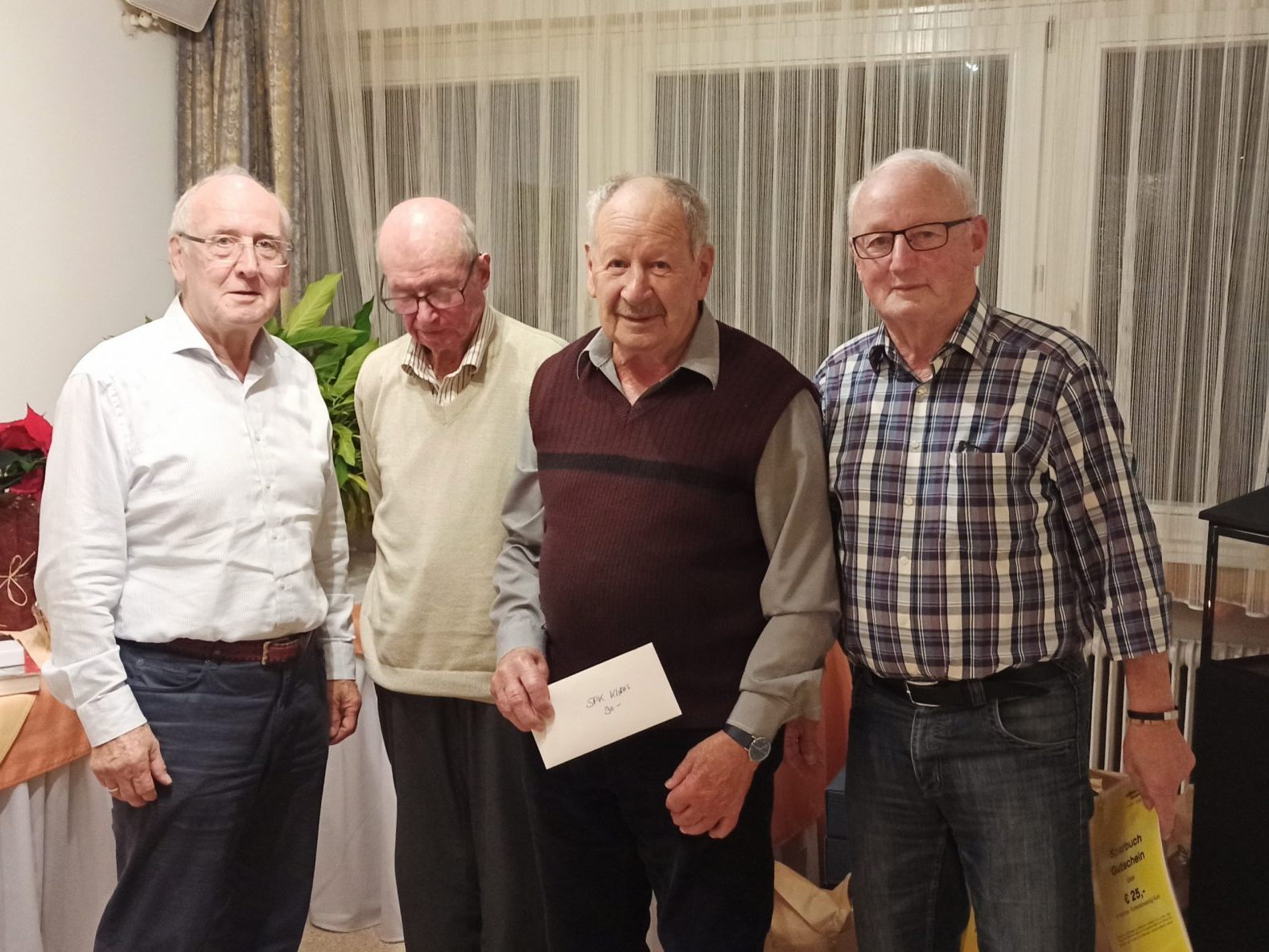 von links: Obmann Stephan Längle, Pirmin Längle, Walter Griss, Ewald Summer von links: Obmann Stephan Längle, Pirmin Längle, Walter Griss, Ewald Summer