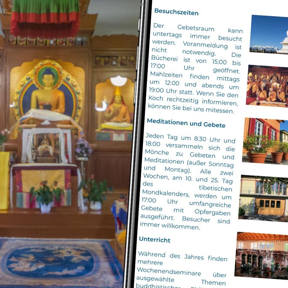 Die ruhige Lage mitten in der Natur macht das buddhistische Kloster Letzehof zum perfekten Rückzugsort vom Alltagstrubel.