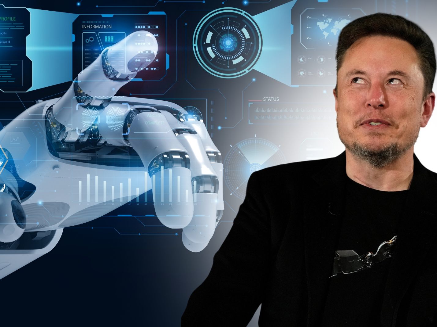 Elon Musk zu Künstlicher Intelligenz. Elon Musk zu Künstlicher Intelligenz.