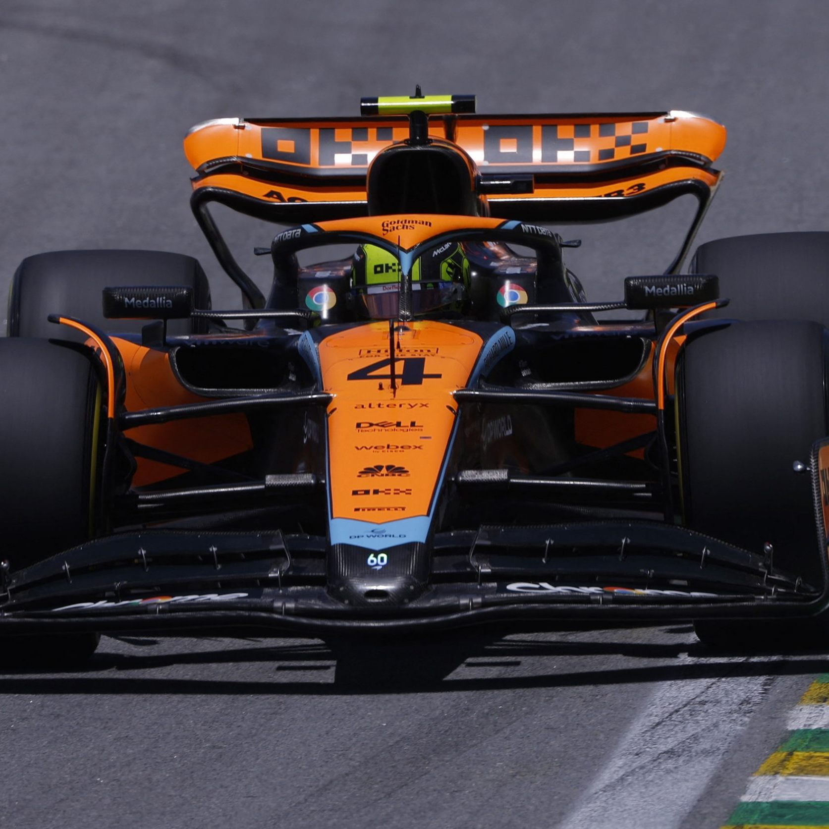 Lando Norris erfreute seine brasilianischen Fans mit einer Pole Position für das Sprintrennen.