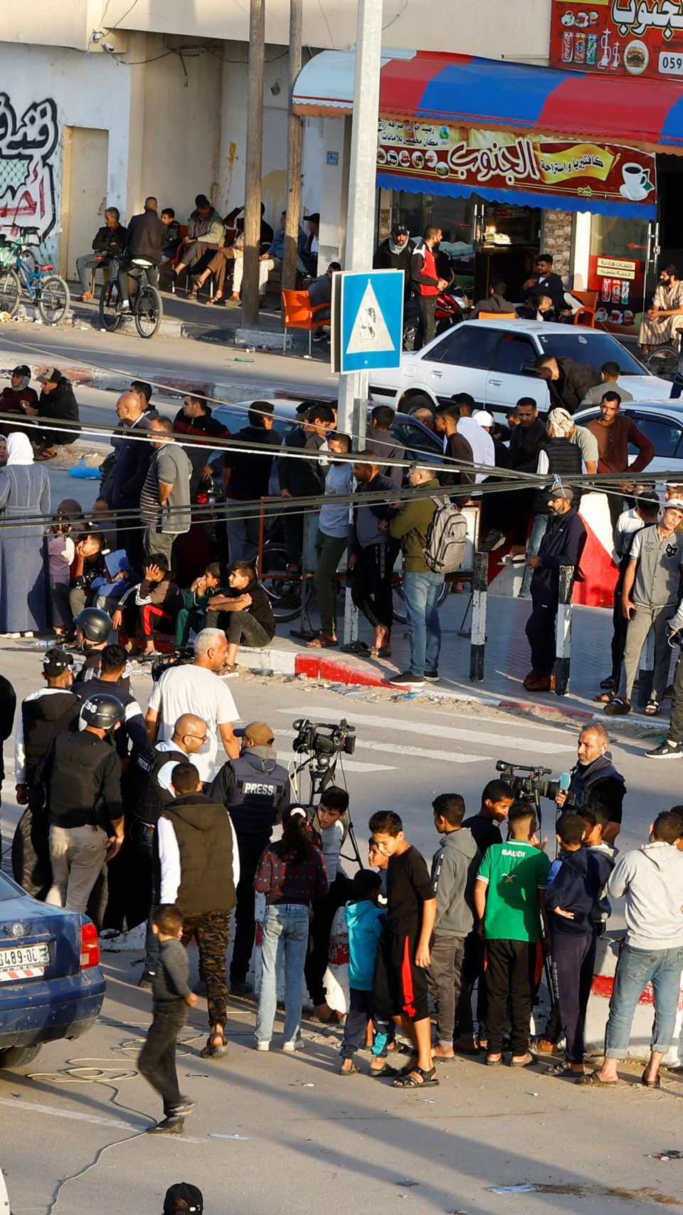 Am Grenzübergang Rafah werden die Geiseln erwartet.