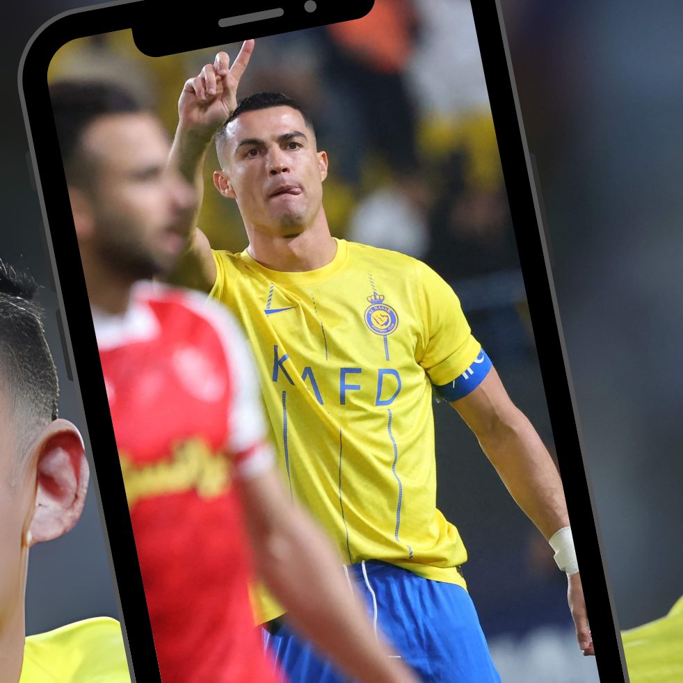 Cristiano Ronaldo beim Spiel am Montag gegen Persepolis.