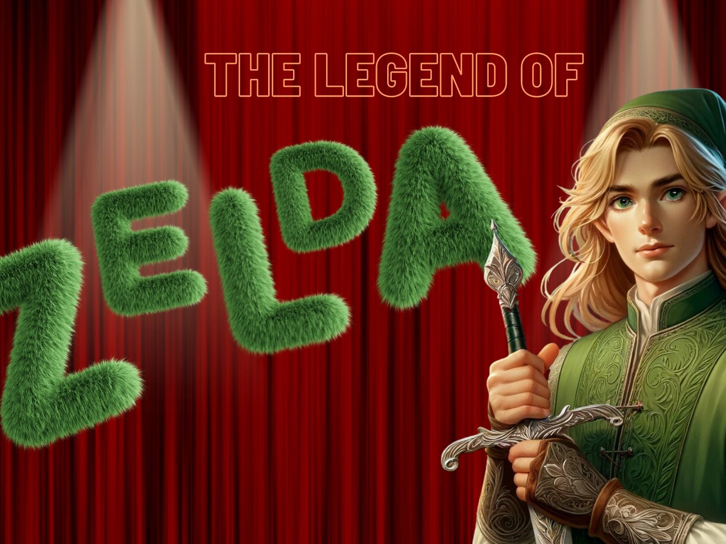 Videospiel ZELDA auf großer Leinwand Videospiel ZELDA auf großer Leinwand