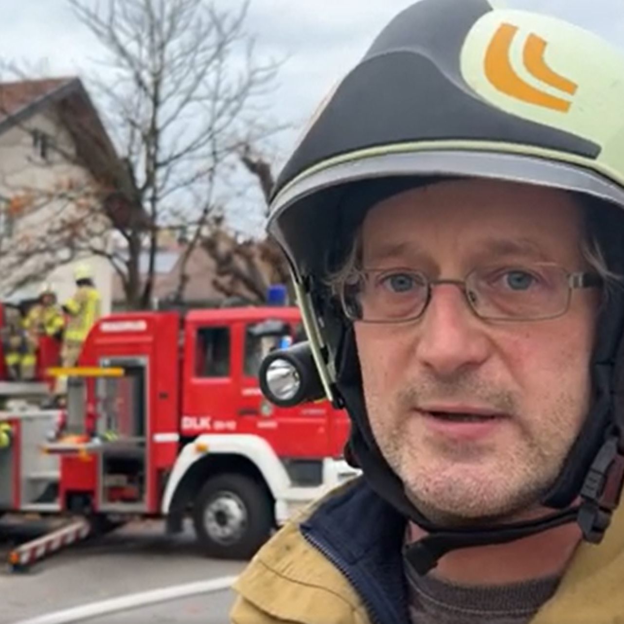 Einsatzleiter der Feuerwehr Hard
