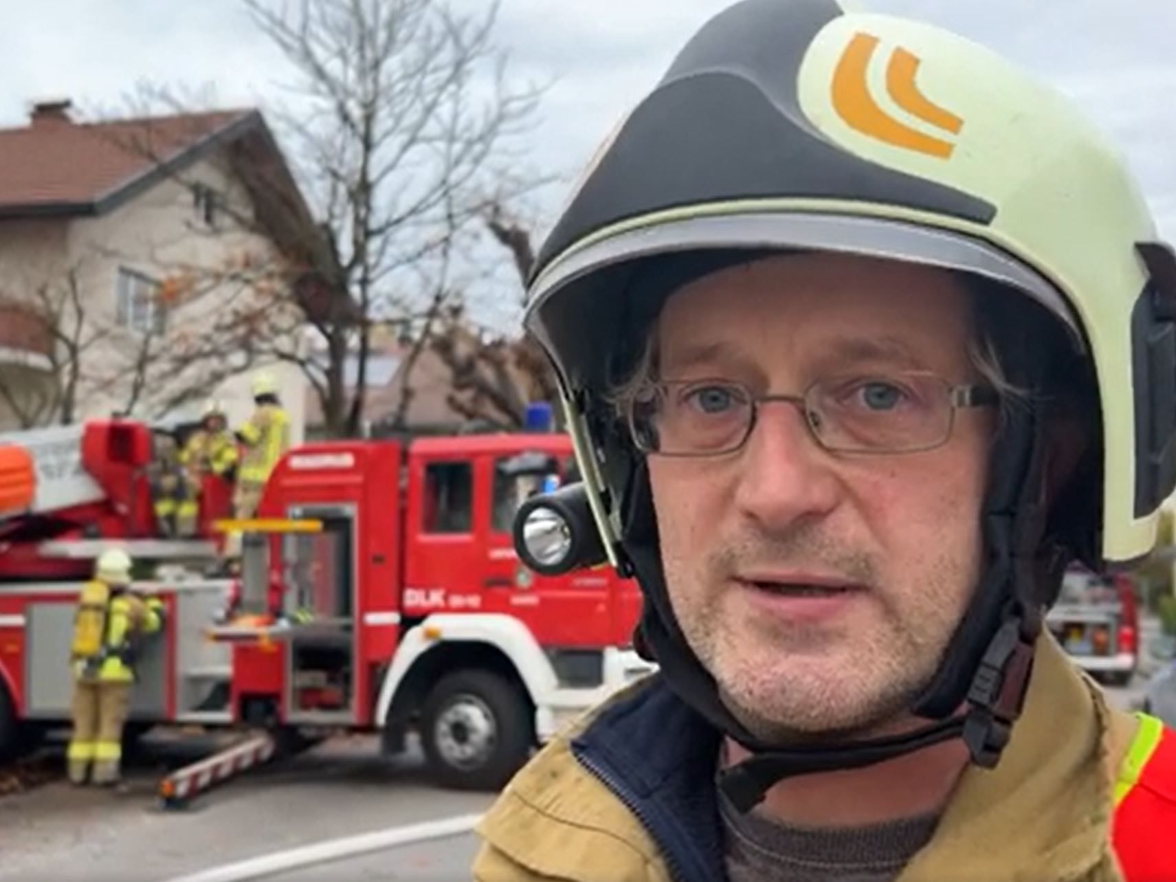 Einsatzleiter der Feuerwehr Hard