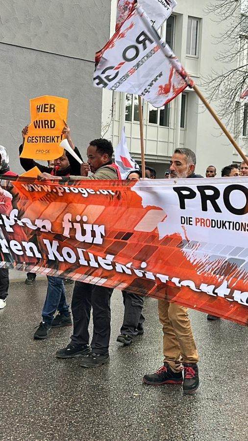 Streik bei der Firma Grass