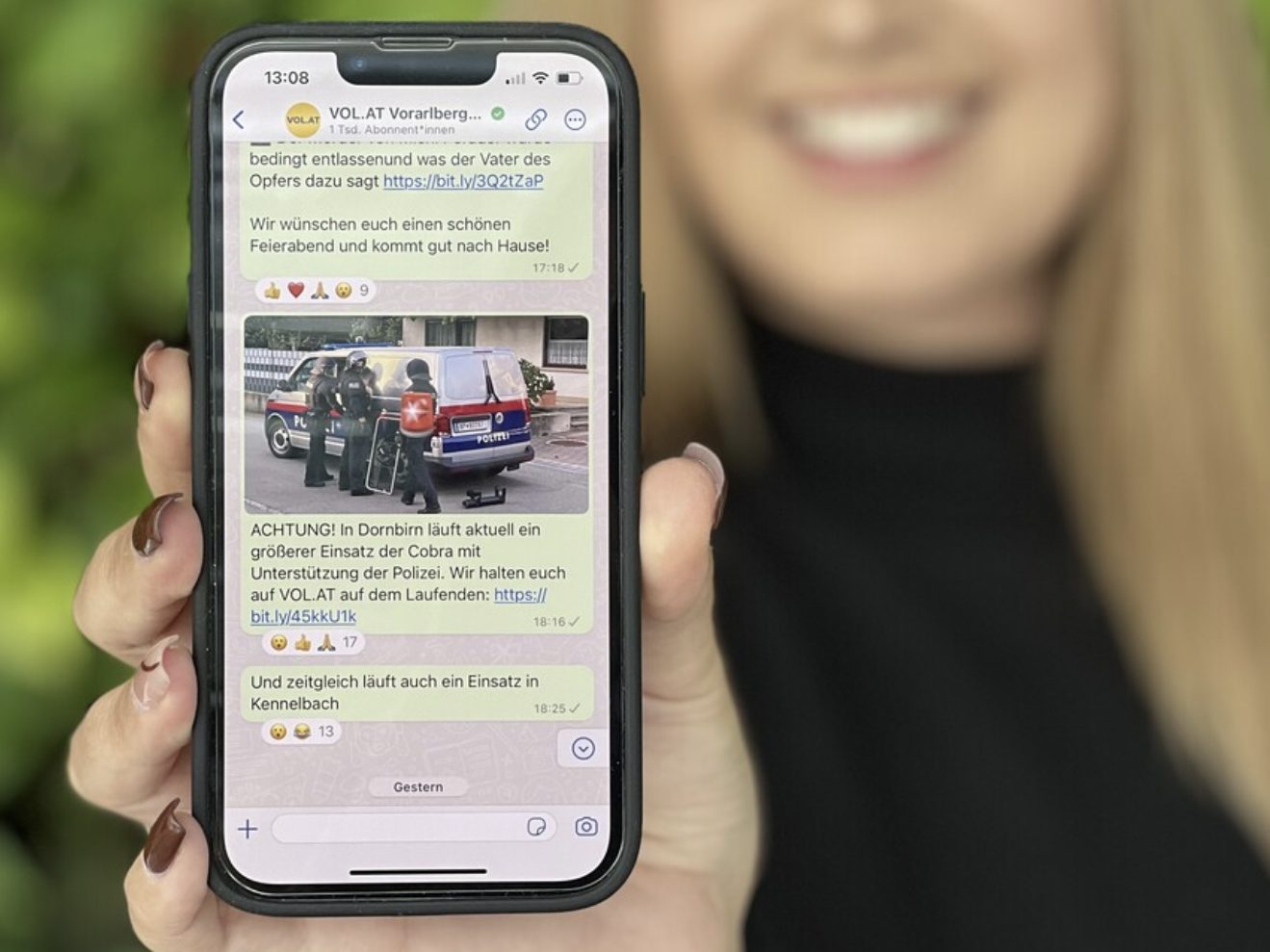 VOL.AT ist auch auf WhatsApp - mit bereits mehr als 7.000 Followern. VOL.AT ist auch auf WhatsApp - mit bereits mehr als 7.000 Followern.