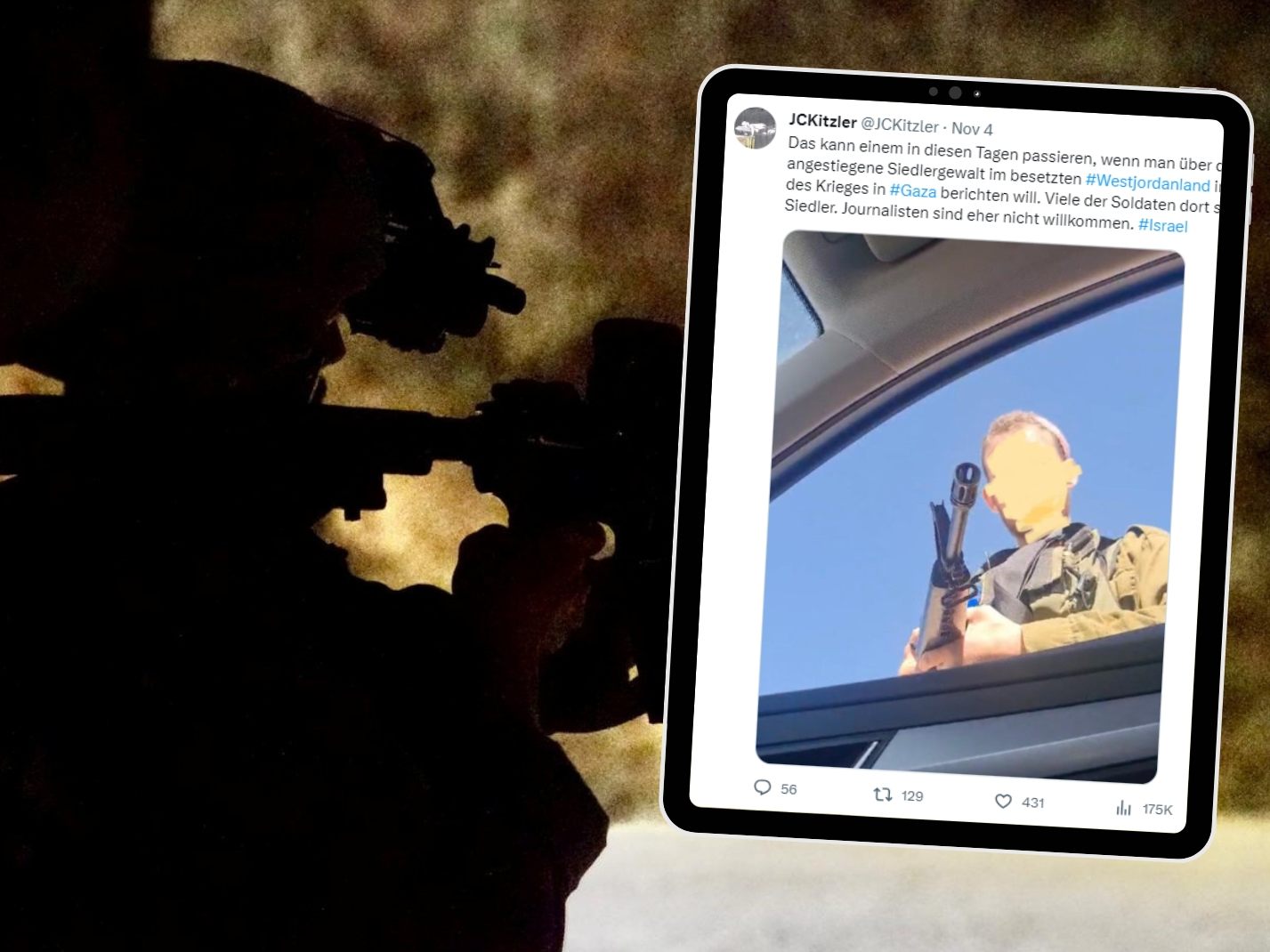 Das ARD-Team soll bedroht worden sein. Das ARD-Team soll bedroht worden sein.