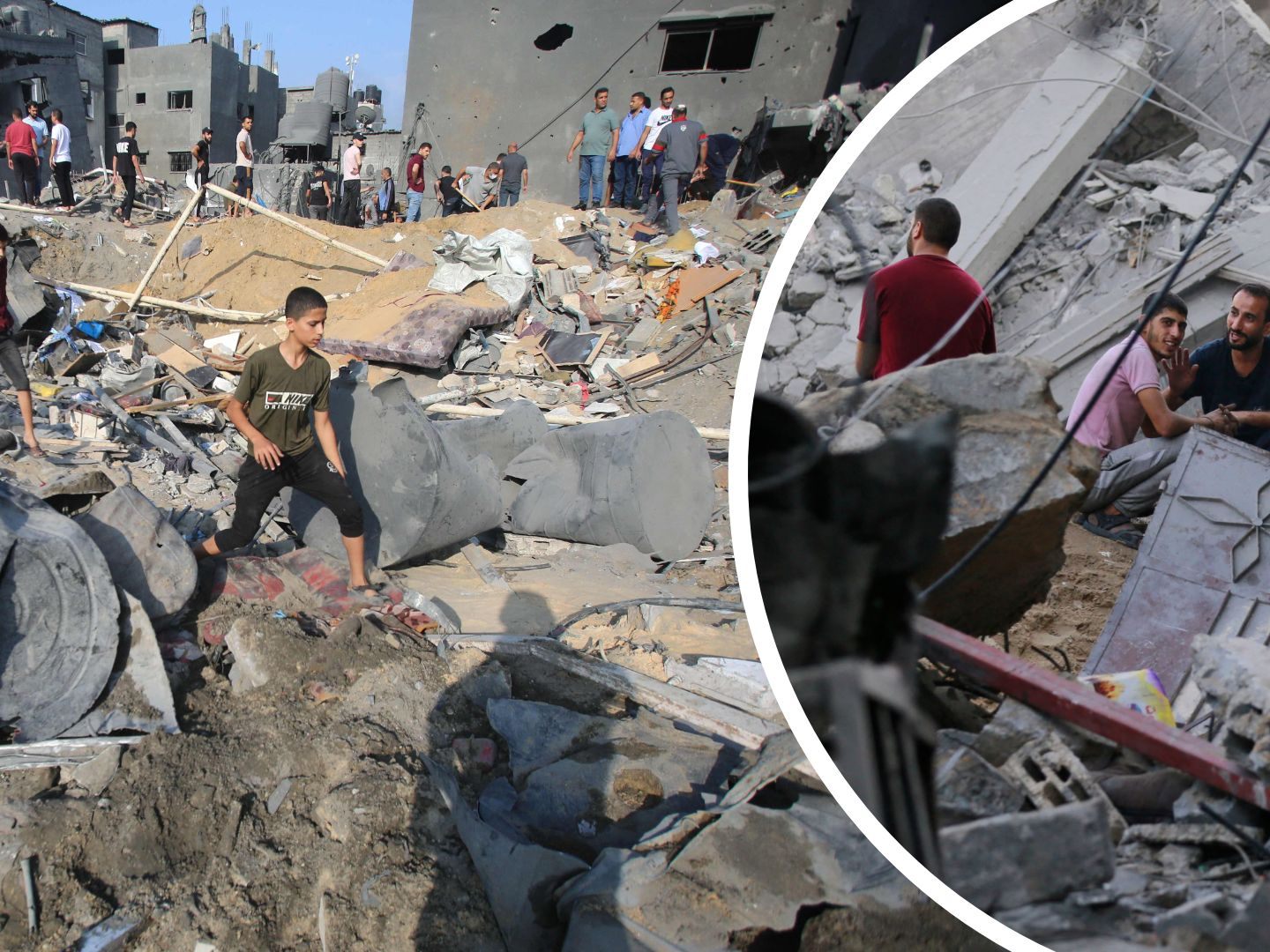 Flüchtlingslager bombardiert - Ziel Hamas-Stellungen Flüchtlingslager bombardiert - Ziel Hamas-Stellungen